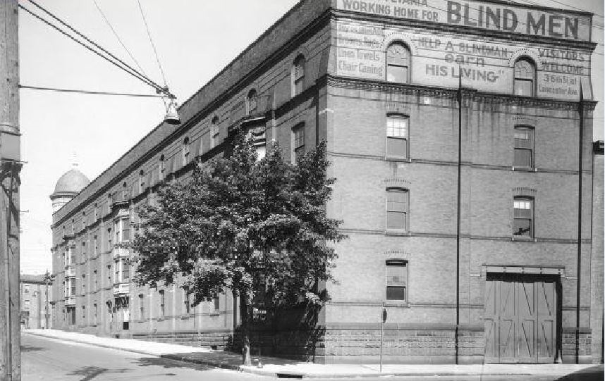 A Vak Férfiak Munkásotthonának épülete Philadelphiában